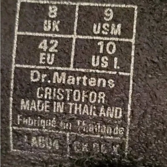 NWOT Dr. Martens Leather Black Cristofor Leather Harness Zip Boot Size W:10/M:9 - Picture 7 of 7